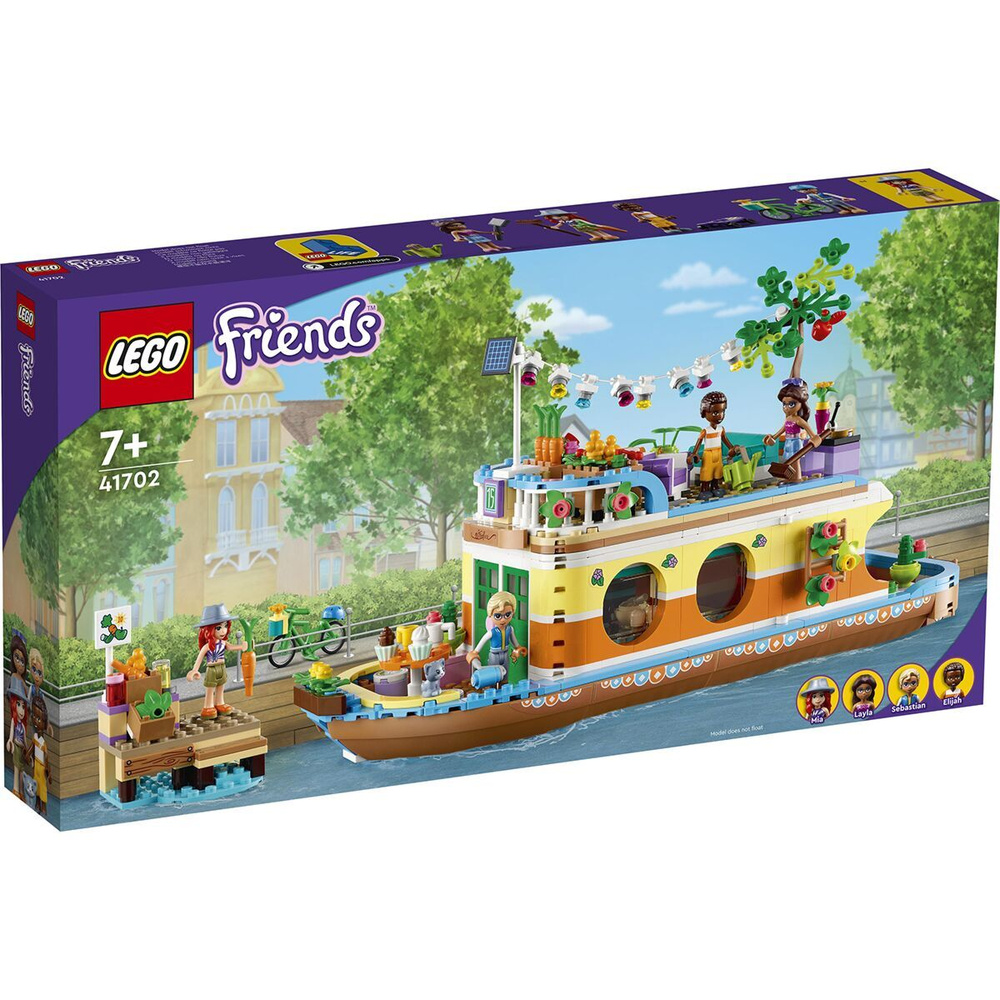 Конструктор LEGO Friends 41702 Плавучий дом на канале - купить с доставкой  по выгодным ценам в интернет-магазине OZON (544948998)