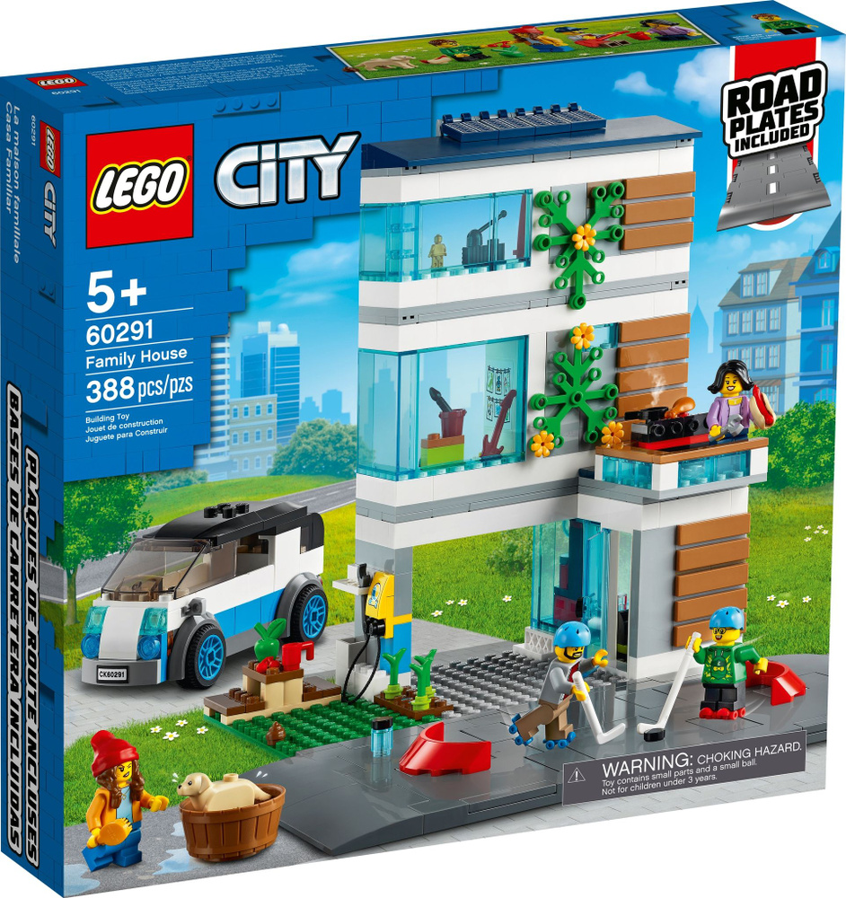 Конструктор LEGO City серия 60291 Семейный дом, 388 деталей, 5+, Лего  Конструктор - купить с доставкой по выгодным ценам в интернет-магазине OZON  (1398913847)