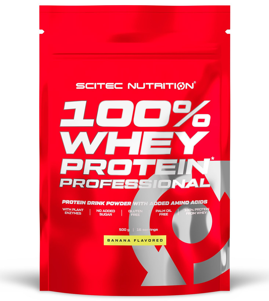 Протеин сывороточный Scitec Nutrition 100% Whey Protein Professional 500 г банан  #1