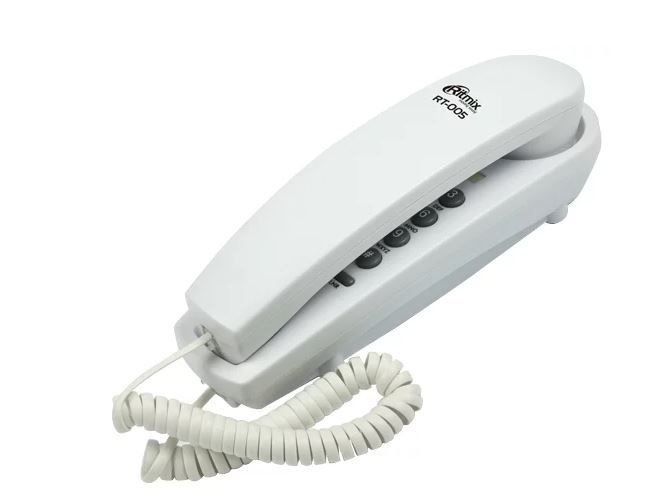 Телефон проводной Ritmix RT-005 белый #1