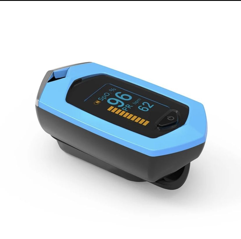 Пульсоксиметр напалечный Fingertip Pulse Oximeter Голубой #1