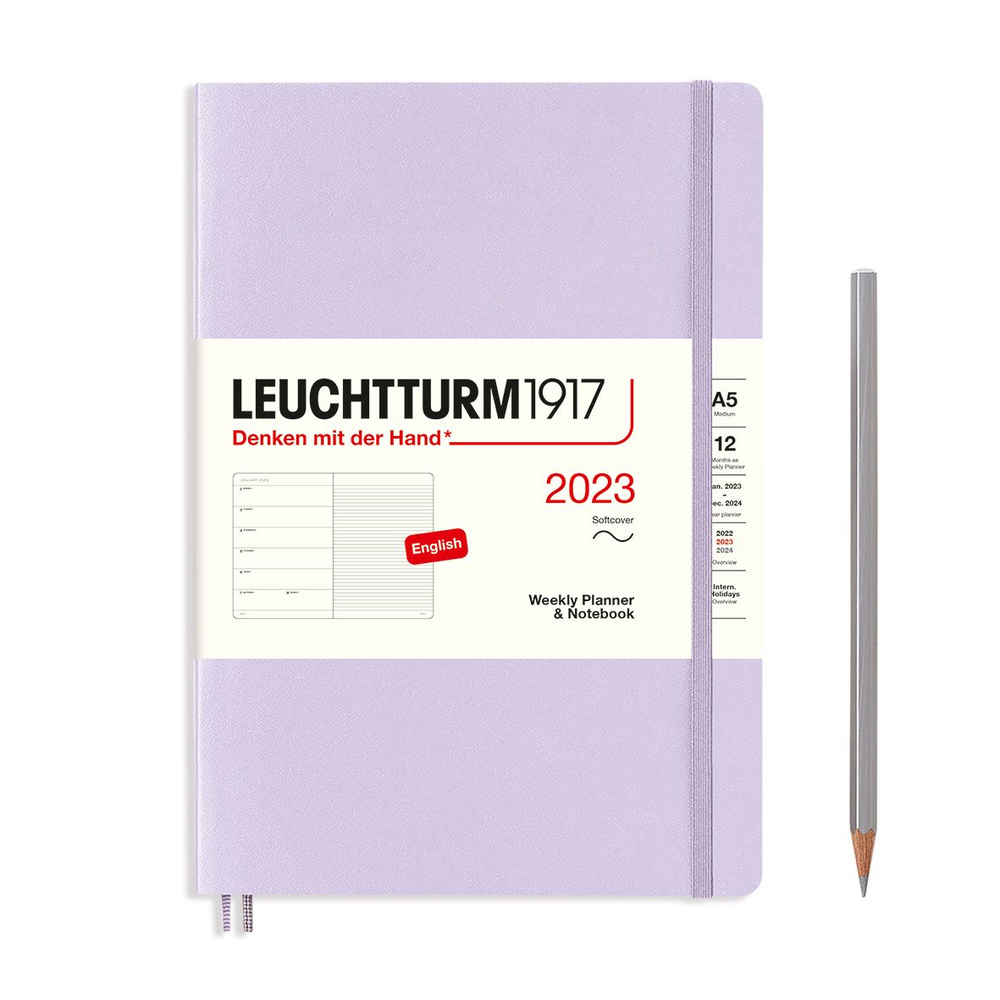 Еженедельник-блокнот датированный Leuchtturm1917 Pocket, 72 листа, А5,  сиреневый - купить с доставкой по выгодным ценам в интернет-магазине OZON  (741189426)