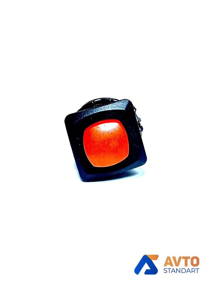 Кнопка с фиксатором красная круглая (квадратная) двухконтактная ...