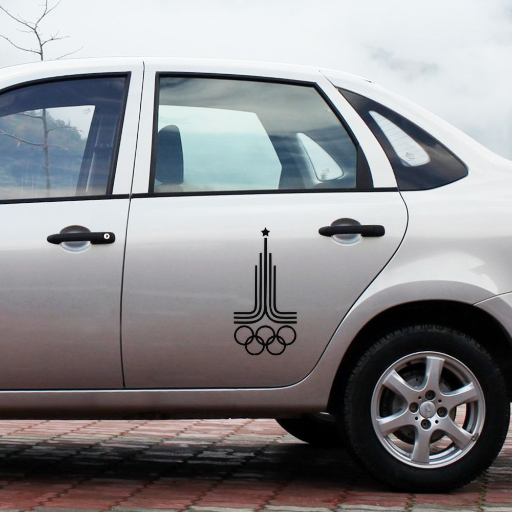 Автомобильная виниловая наклейка Олимпиада В Москве #1