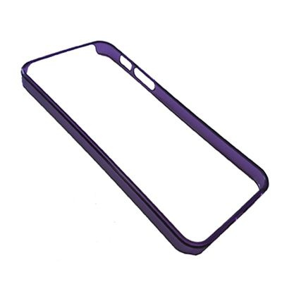 Чехол для iPhone 5/5s бампер пластиковый <фиолетовый> #1