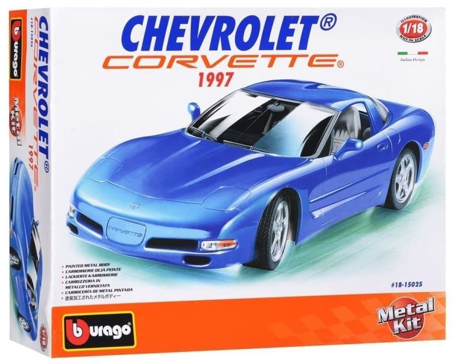 Chevrolet Corvette (1997) сборная металлическая модель автомобиля 1:18 ...