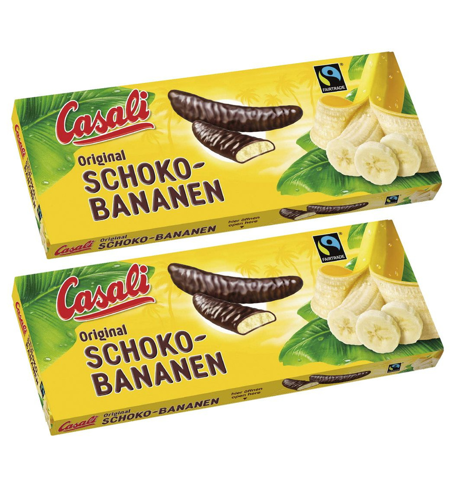 Набор конфет Casali Schoko-Bananen суфле банановое в шоколаде , Австрия,  300 г (2 шт) - купить с доставкой по выгодным ценам в интернет-магазине  OZON (761251971)