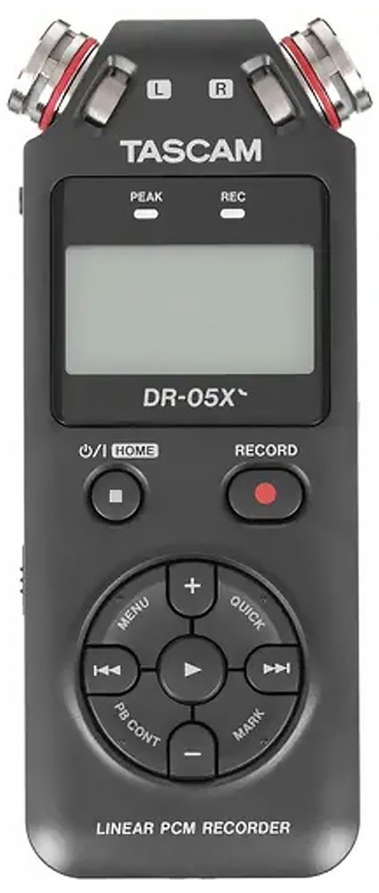 Портативный рекордер Tascam DR-05x для записи, диктофон #1