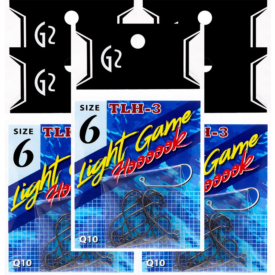 Крючки форелевые для джиг-головок G2 Light Game Hook #6 (5уп/50шт) /  НОВИНКА / Японская технология / Ультраострые / Химическая заточка / Ловля  форели / Для силиконовых приманок - купить с доставкой по