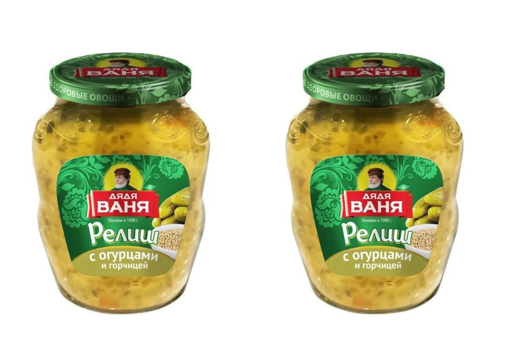 Дядя Ваня Закуска Релиш с огурцами и горчицей, 350 г, 2 шт - купить с ...