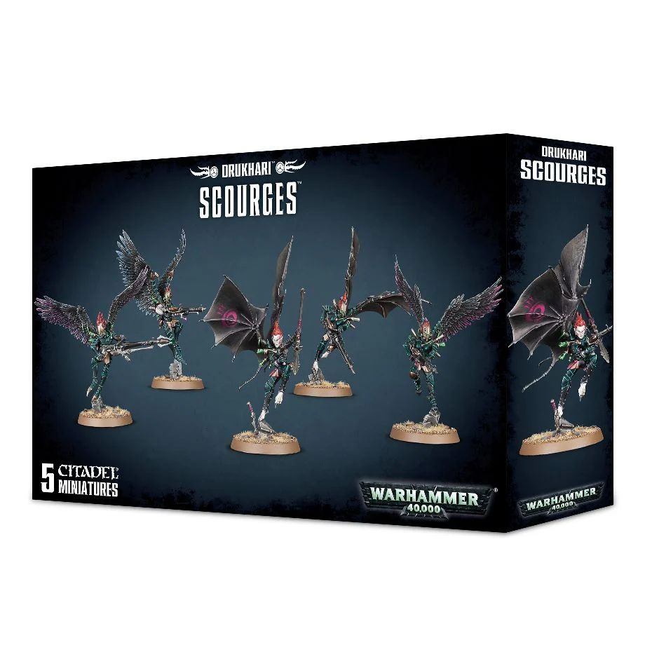 Набор миниатюр для настольной игры Warhammer 40000 - Dark Eldar (Drukhari)  Scourges - купить с доставкой по выгодным ценам в интернет-магазине OZON  (897153291)