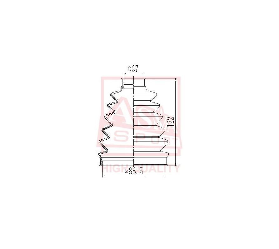 Пыльник ШРУСа ASVA ASBTAV3 - ASVA арт. ASBTAV3 - купить по выгодной ...