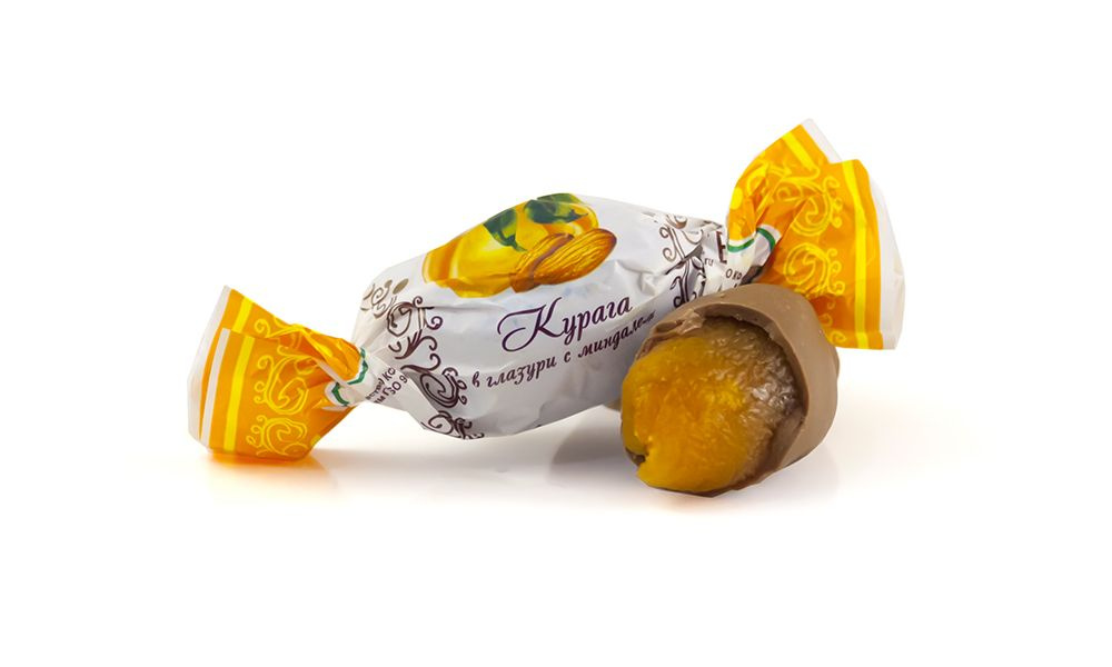 Конфеты Жако "Курага в шоколаде с миндалем" (800 гр / Шоколадная глазурь)  #1