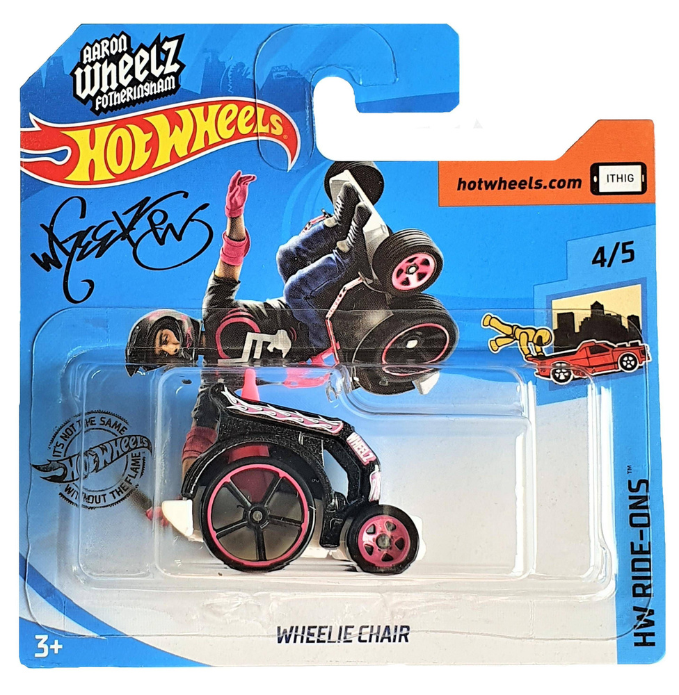 Hot Wheels Машинка базовой коллекции WHEELIE CHAIR розовая C4982/GHC70