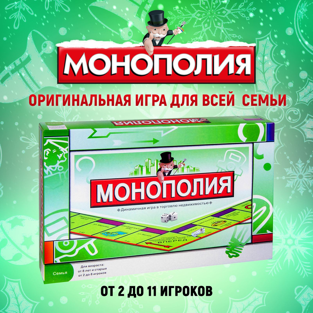 Монополия / Monopoly / Динамичная игра в торговлю недвижимостью