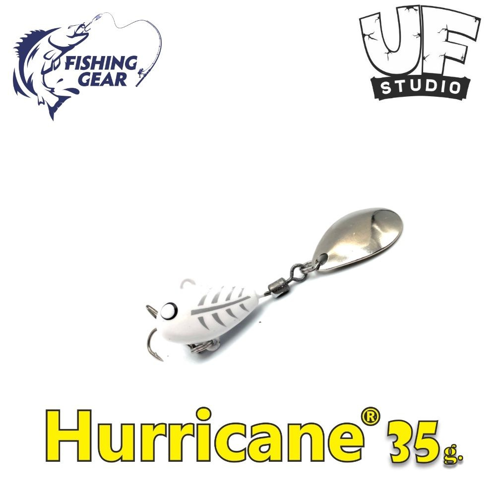 Тейл-спиннер HURRICANE UF STUDIO 35 гр. White Ghost #1