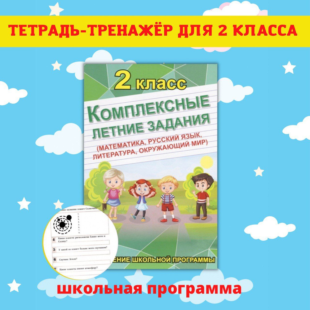 Тренажеры по математике и русскому языку. Рабочие тетради для письма. 2  класс - купить с доставкой по выгодным ценам в интернет-магазине OZON  (456970426)