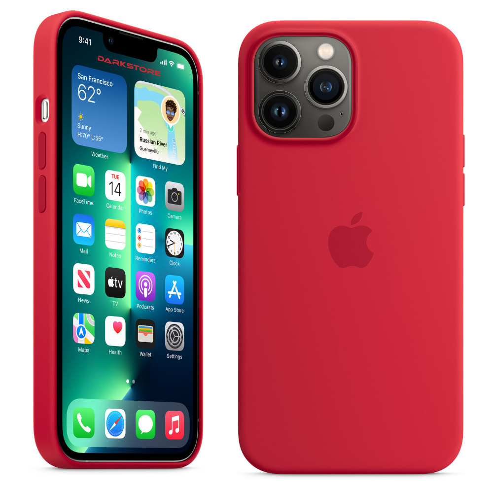 Силиконовый чехол Apple с Soft-touch покрытием на iPhone 13 Pro Max / Apple  Silicone Case с бархатным покрытием внутри, Красный - купить с доставкой по  выгодным ценам в интернет-магазине OZON (832032993)