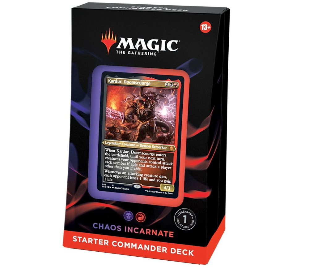 MTG: Колода Evergreen Starter Commander Deck - Chaos Incarnate на английском  языке / Magic The Gathering - купить с доставкой по выгодным ценам в  интернет-магазине OZON (841763809)