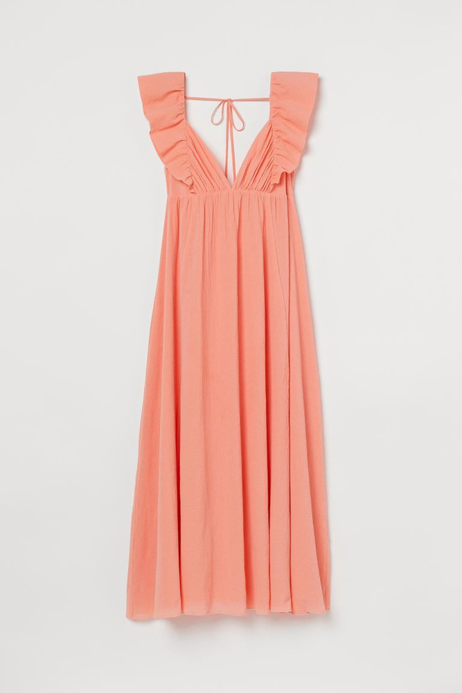 Платье H&M, цвет: абрикосовый. 1003251001. Размер 46 (52), Женский ...