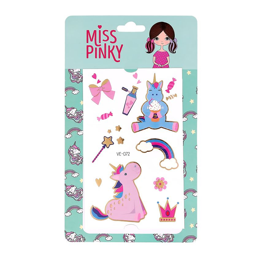 Татуировки переводные MISS PINKY 12 x 7,5 см #1