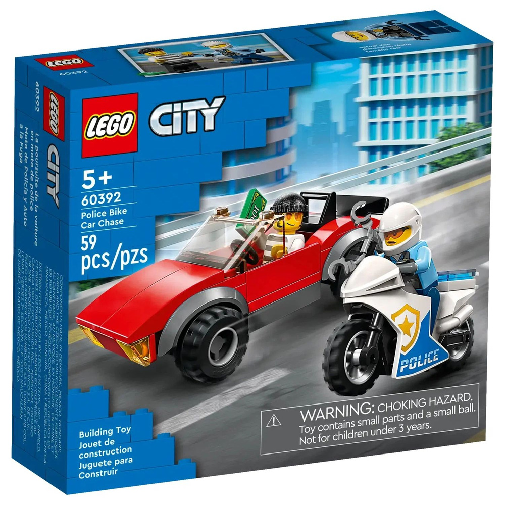 LEGO City 60392 Police Bike Car Chase OZON 860730586