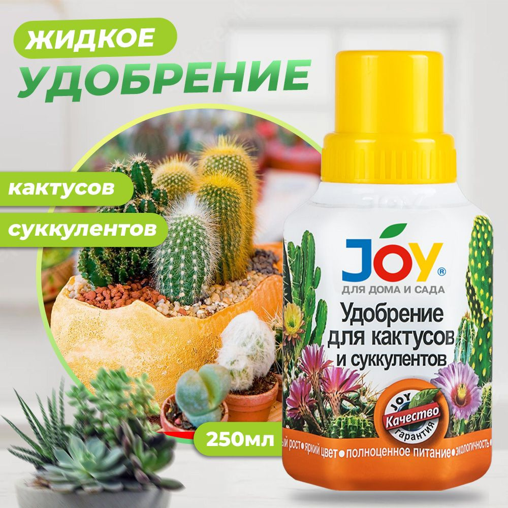 Удобрение для кактусов и суккулентов JOY, 250 мл - купить с доставкой по  выгодным ценам в интернет-магазине OZON (591858769)