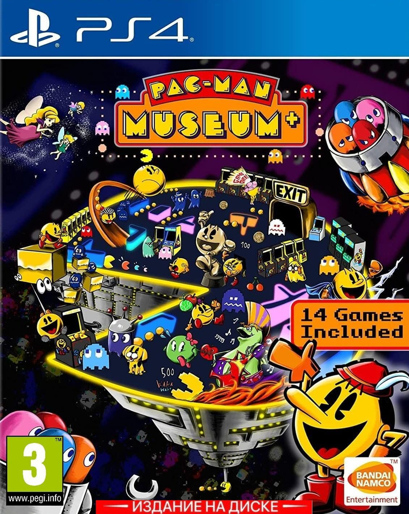 Игра Pac-Man Museum+ 14 Игр включено (PlayStation 4, Английская версия)