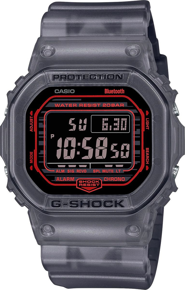 Японские наручные часы Casio G-Shock DW-B5600G-1 мужские кварцевые ...