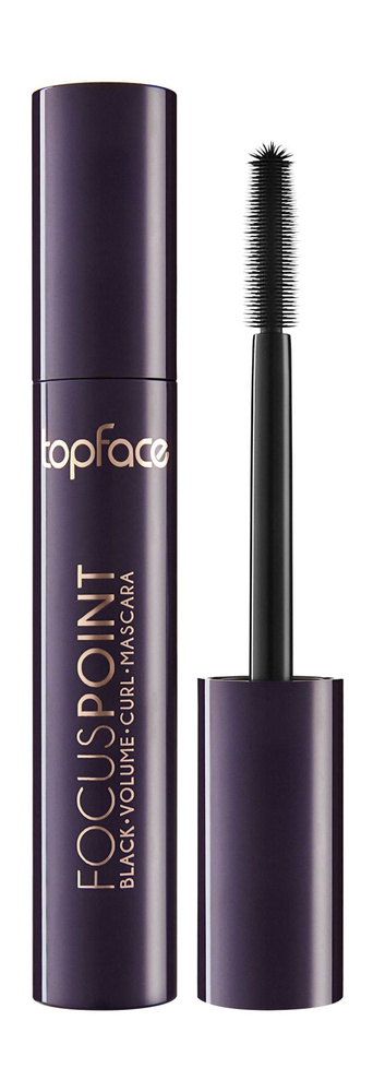 Topface Тушь для ресниц FocusPoint Volume Curl Mascara удлинение и объем, 12 мл, черная  #1