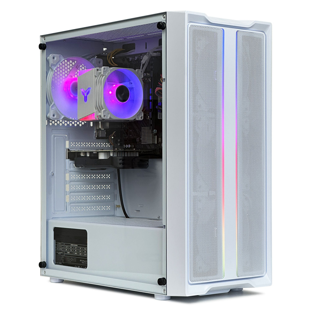 Robotcomp Системный блок M-16 V3 White (Intel Core i5-10400F, RAM 16 ГБ, SSD 480 ГБ, NVIDIA GeForce GTX #1