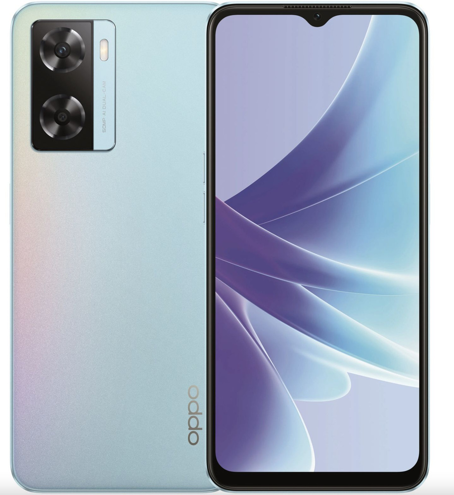 OPPO Смартфон A57s 4/64 ГБ, голубой