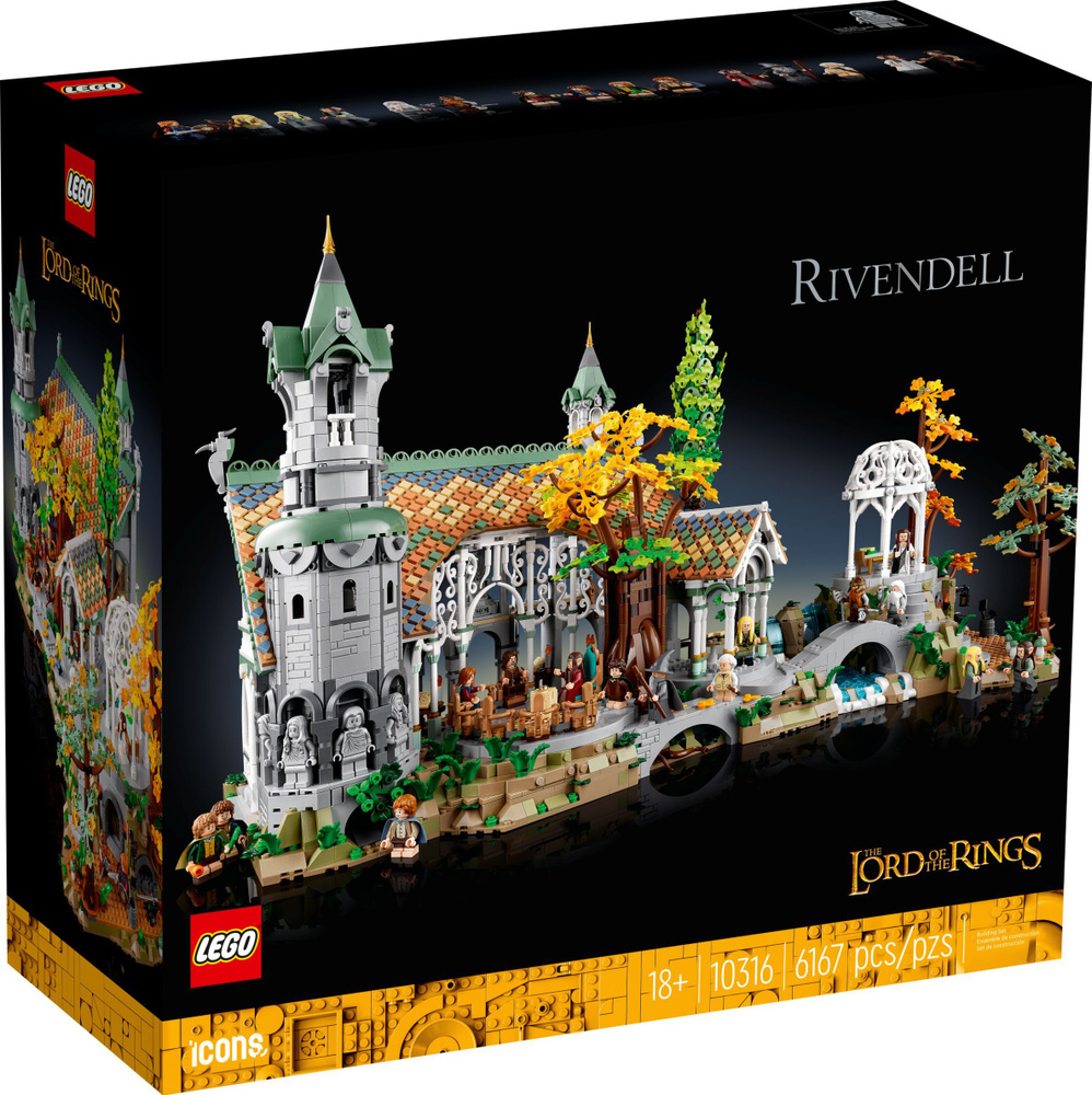 лего Lord of the Rings серия, LEGO 10316 THE LORD OF THE RINGS - RIVENDELL,  lego конструктор для мальчика, лего для девочек