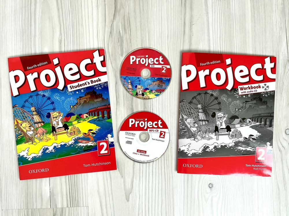 Project 2 Fourth Edition Комплект-Учебник+Рабочая Тетрадь+Диск.