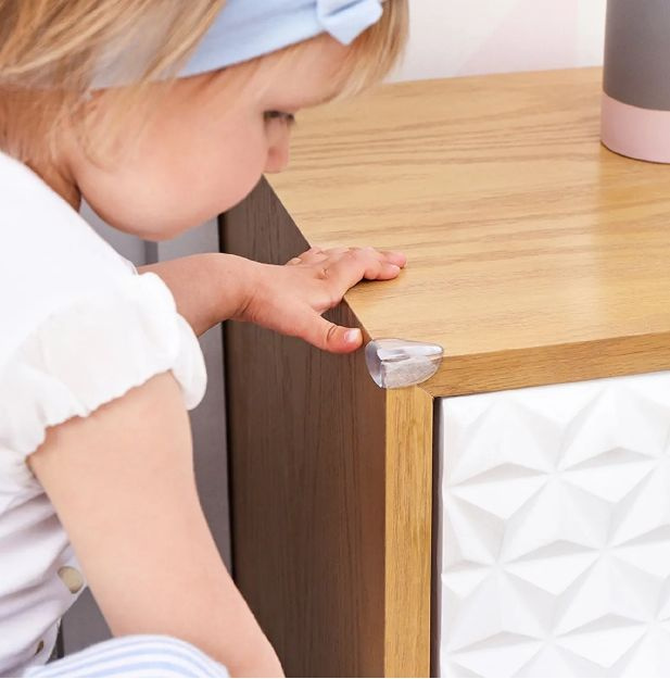 Защитные уголки на мебель - силиконовые накладки на стол (защита для ...