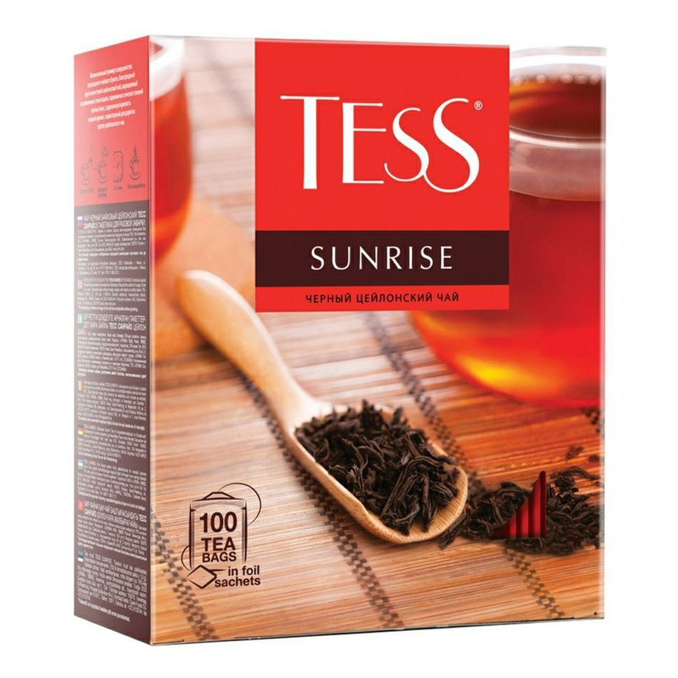 Чай черный Tess Sunrise в пакетиках 1,8 г х 100 шт #1