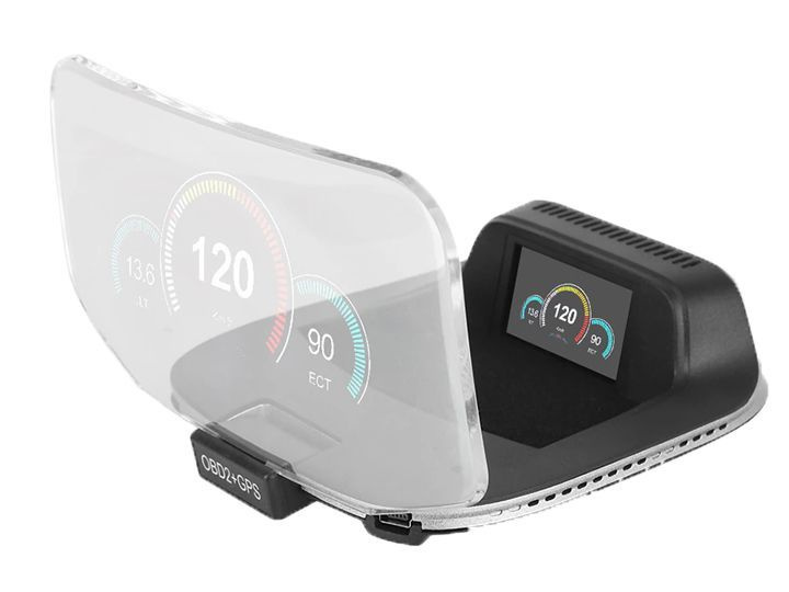 Автомобильный HUD-проектор C3 /проектор скорости, оборотов, температуры ...