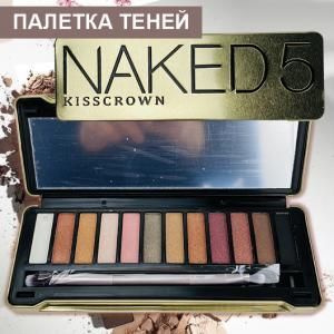 Тени для век Палетка теней NAKED 12 оттенков с кисточкой - купить с ...