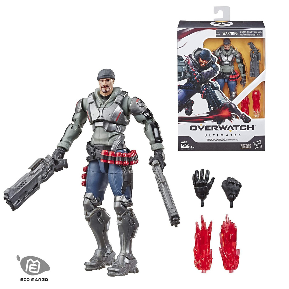 Коллекционная фигурка Hasbro Overwatch серии Ultimates Блэквоч Рейес (Жнец)  6 дюймов, Reaper - купить с доставкой по выгодным ценам в интернет-магазине  OZON (1393103748)