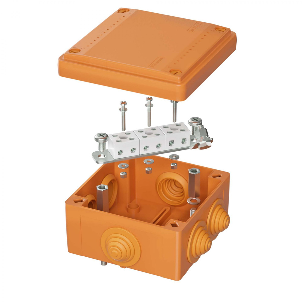 Коробка пластиковая FS с кабельными вводами и клеммниками IP55 ...