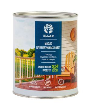 ELLAR Масло для дерева 0.9 л., RAL 5018 #1
