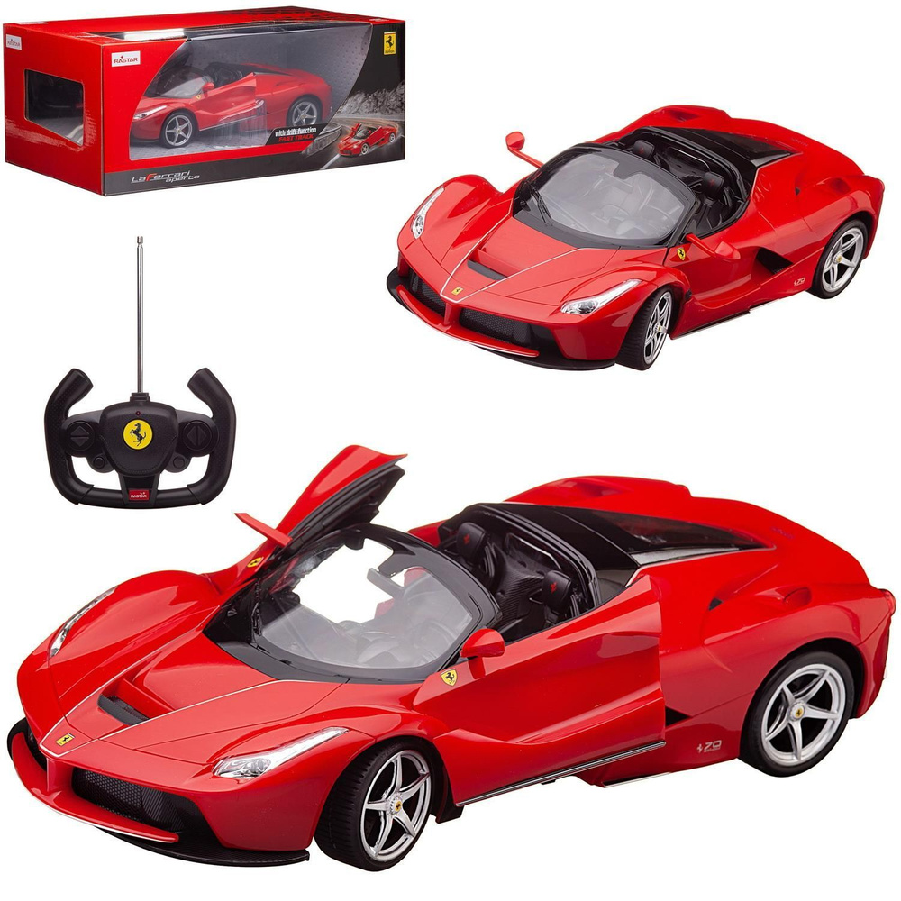 Машина р/у 1:14 Ferrari LaFerrari Aperta, цвет красный - купить с доставкой  по выгодным ценам в интернет-магазине OZON (391181151)