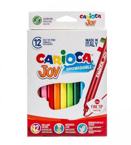 Carioca Набор фломастеров Carioca Joy, 12 цветов, круглый корпус #1