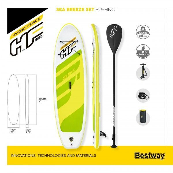 SUP-доска "Sea Breeze" 305х84х12см, до 120кг арт. 65340 #1