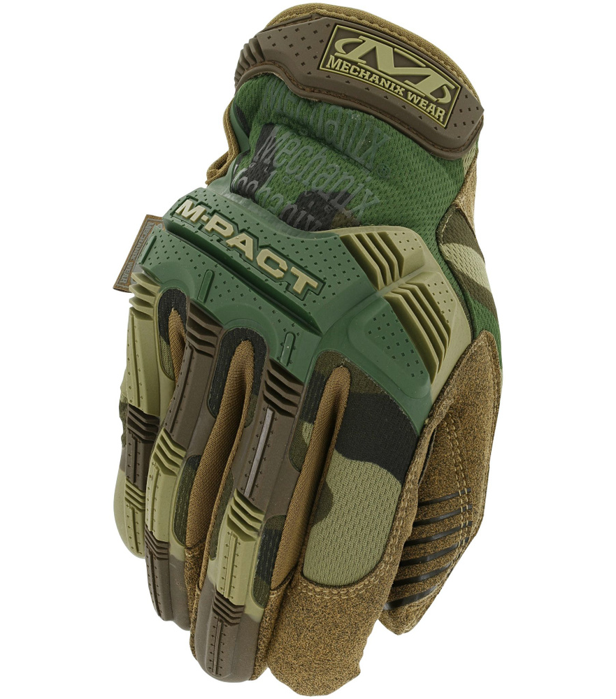 Тактические Перчатки Mechanix Tactical M-Pact, цвет Woodland Camo, размер XXL (MPT-77-012)  #1