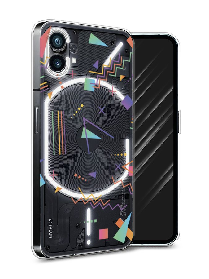 Силиконовый чехол на Nothing Phone (1) / Нотинг Фон (1) "Случайный ...
