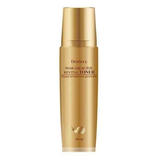 Тонер с муцином улитки и волюфилином  Deoproce Snail Galac-Tox Revital Toner #1