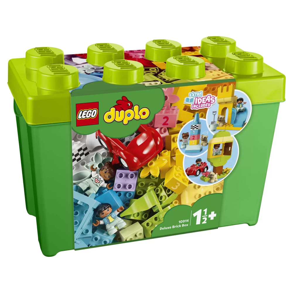 Набор конструктор LEGO DUPLO Classic 10914 Большая коробка с кубиками  (10914 Deluxe Brick Box) - купить с доставкой по выгодным ценам в  интернет-магазине OZON (985910478)