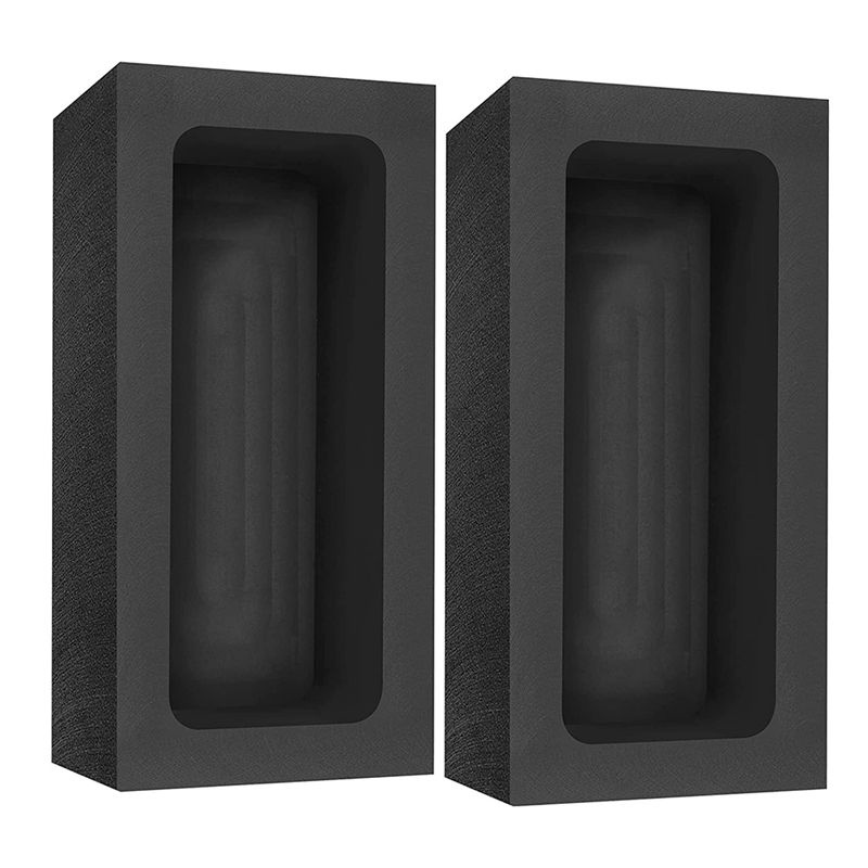 2 шт. (4-2 кг) графитовых форм слитков для плавки, литья, рафинирования ...