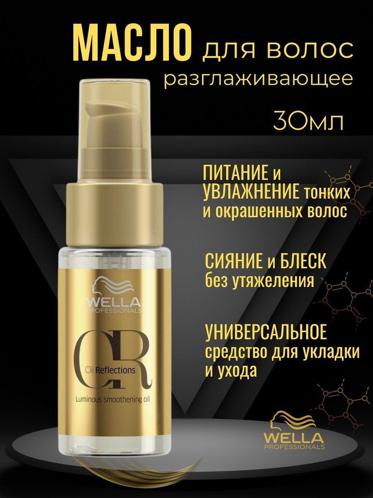 Wella Professionals, Разглаживающее масло для сияния волос, 30 мл ...